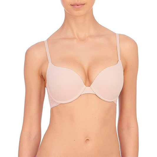 NWD Natori Sheer Glamour Push Up Underwire Bra Light Mocha 32D