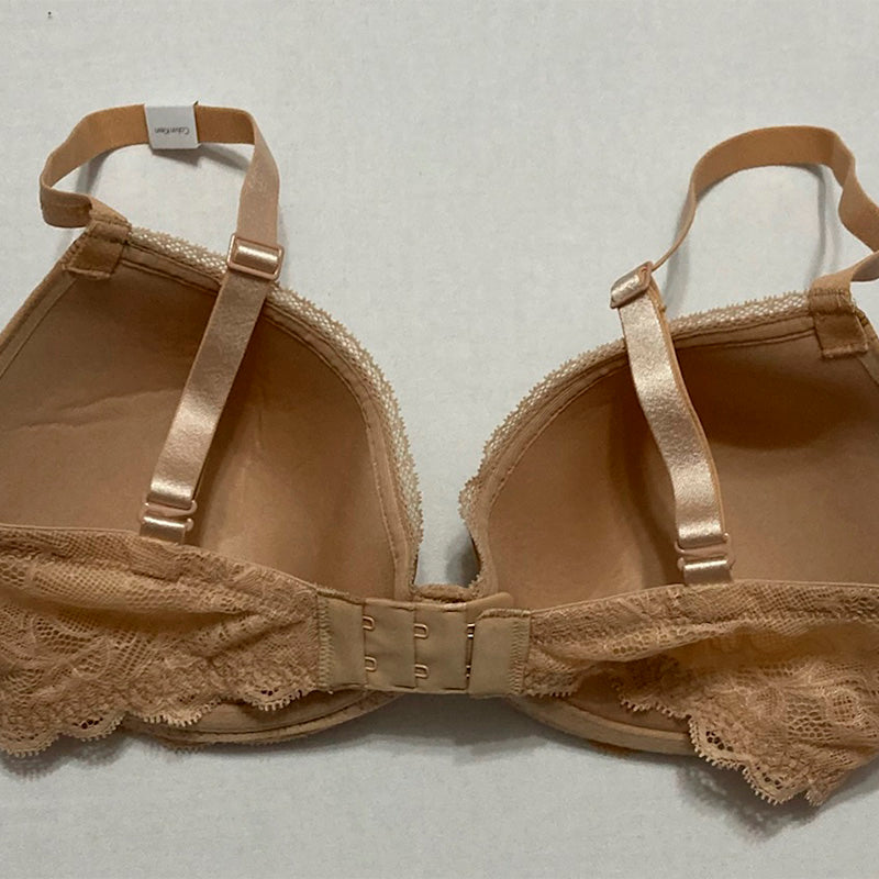 NWD Calvin Klein Seductive Comfort with Lace Demi Bra Bare 32DD