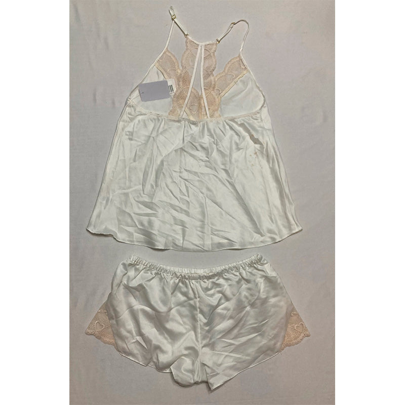 NWD Flora Nikrooz Kit Heart Lace Cami & Tap Shorts Pajama Set S