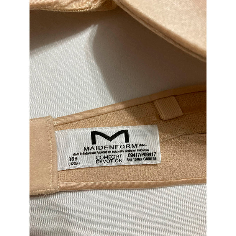NWD Maidenform Love The Lift Demi Strapless Multiway Latte 36B