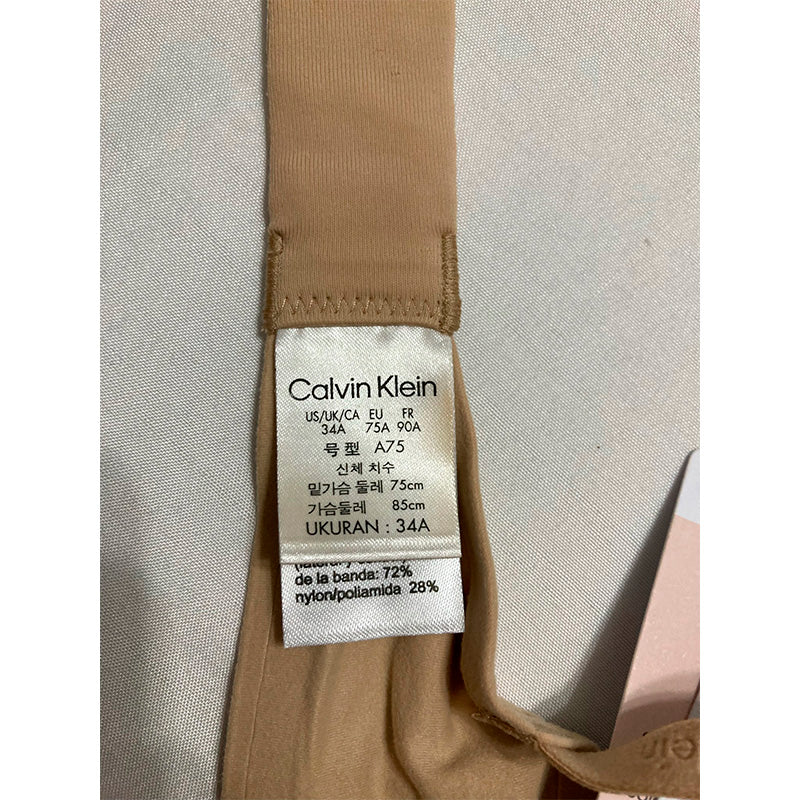 NWD Calvin Klein Fit Lightly Lined T-Shirt Bra Bare 34A