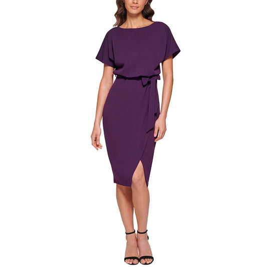 NWD kensie Blouson Wrap Dress positive reviews Purple 6
