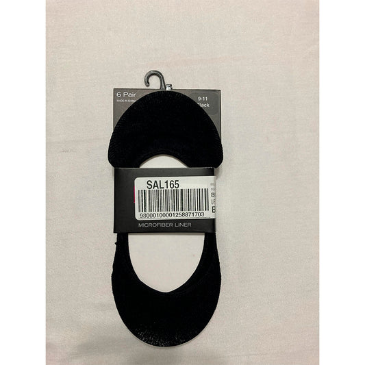 MeMoi Micro Shoe Liners 4pack 9-11 Black