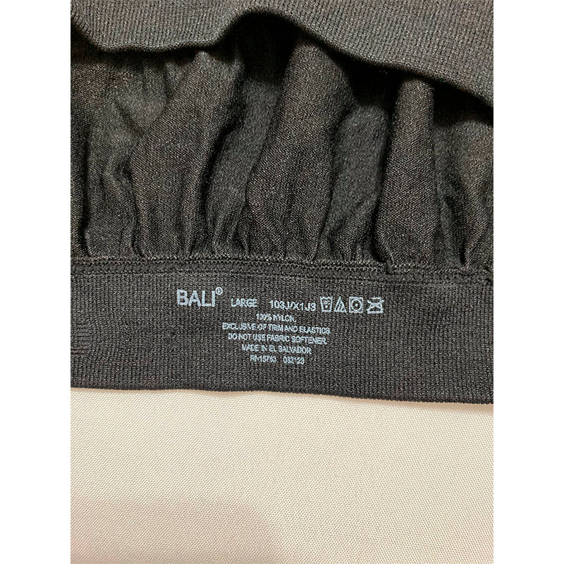 Bali Comfort Revolution Microfiber Crop Bra Black L