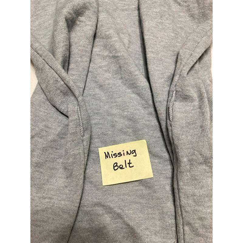 NWD State Of Day Robe Notch Collar Grey Heather M