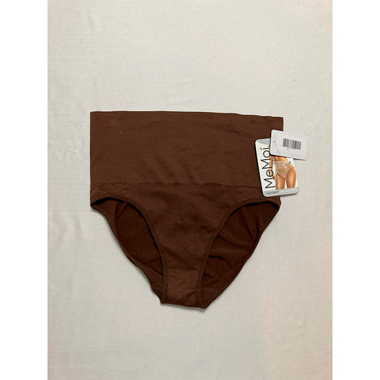 Memoi High Waisted Shapewear Brief Brown XL