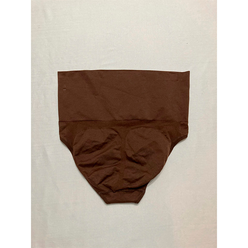Memoi High Waisted Shapewear Brief Brown XL