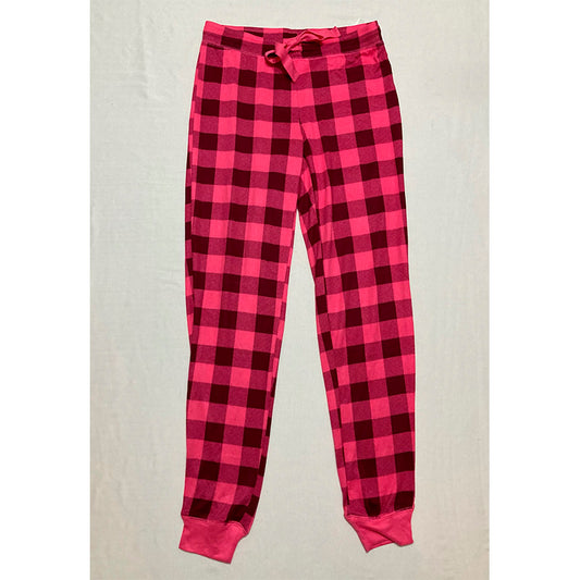 Jenni Only Pajama Pants Long Sleeve Waistband Pink Striped XS