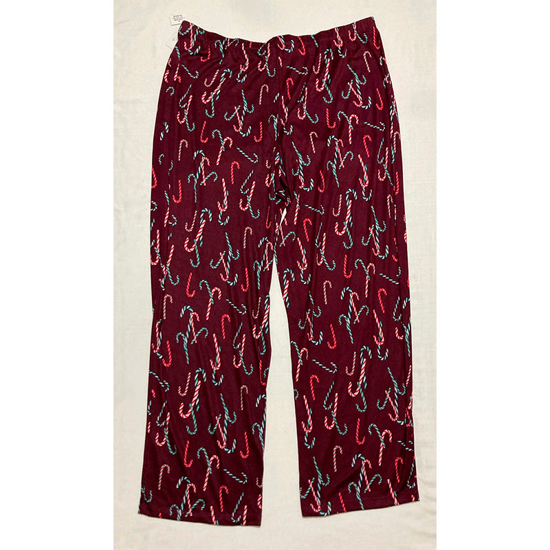 Charter Club Only Pajama Pants Waist Band Burgundy XL