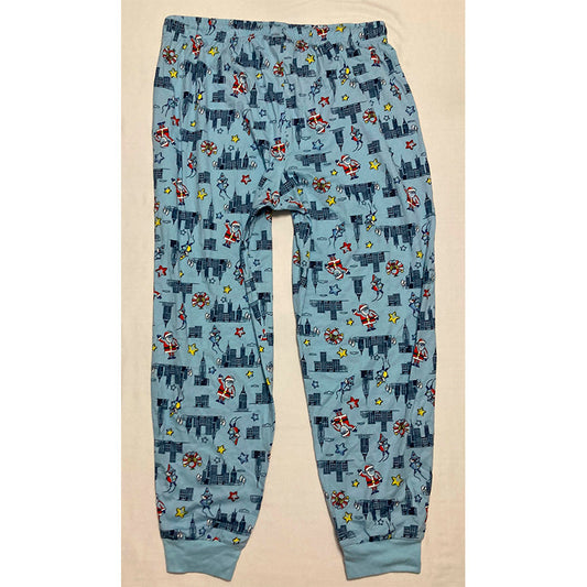 Family Pjs Men Only Pajama Pants Blue XL