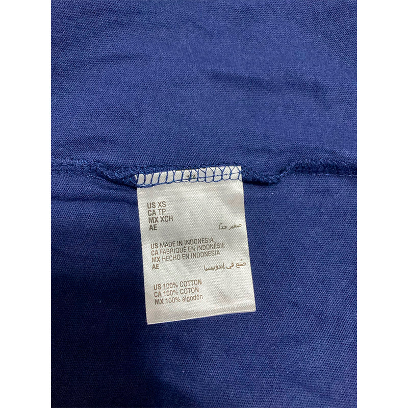 Charter Club Womens Cotton Pajama Top Navy XS
