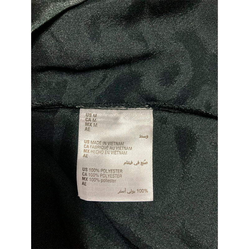 INC Satin Notch Collar Only Pajama Top Black M