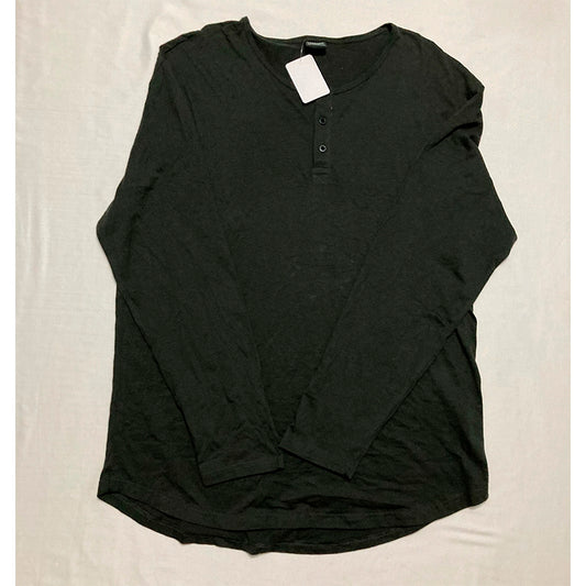 Longline Only Pajama Top Round Neck Grey XL