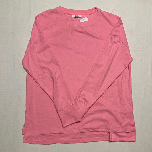 Roudelain Only Round Neck Long Sleeve Pink M