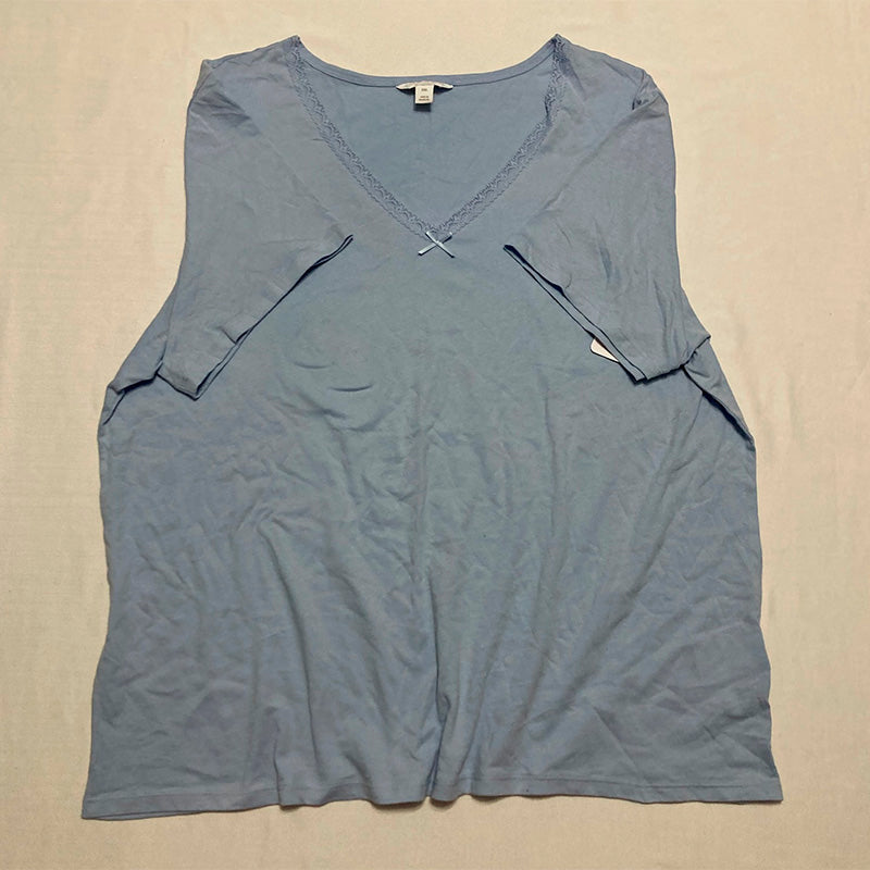 Charter Club Cotton Printed Only Pajama Top 2XL