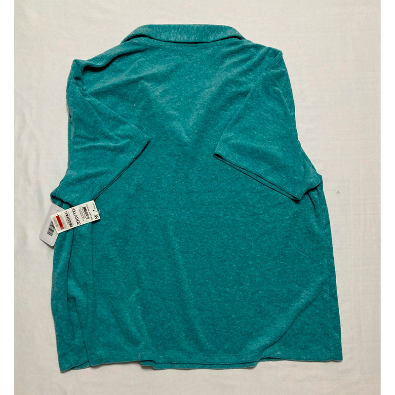 Alfani Terry Clothing Only Pajama Top Aqua 2XL
