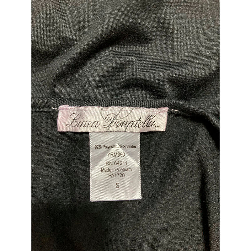 Linea Donatella Pajama Top Black S