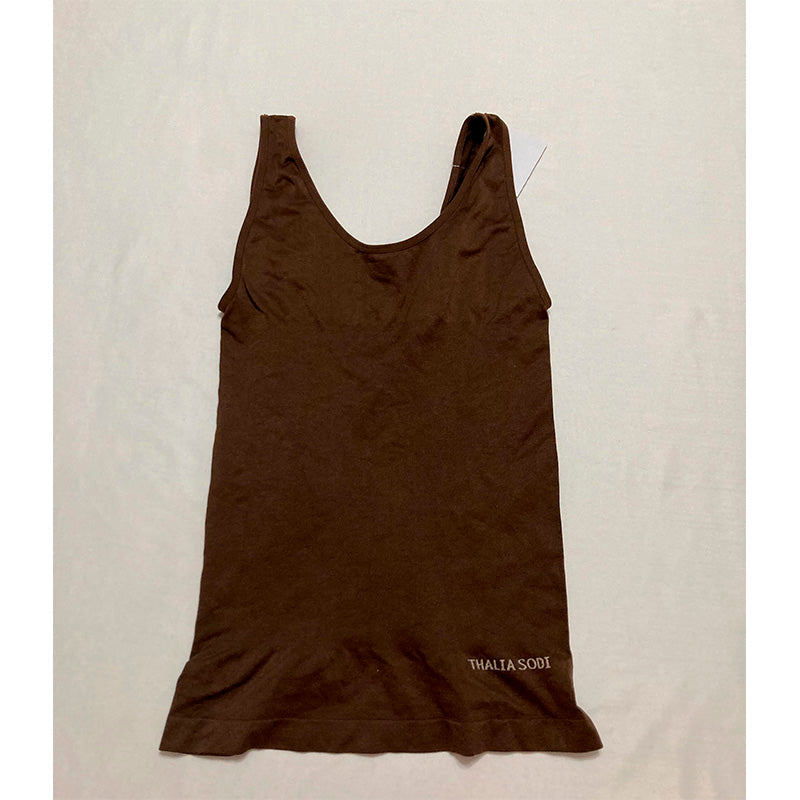 Thalia Sodi Firm Control Shapewear Tank Top Brown XL