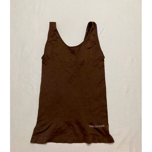 Thalia Sodi Firm Control Shapewear Tank Top Brown XL