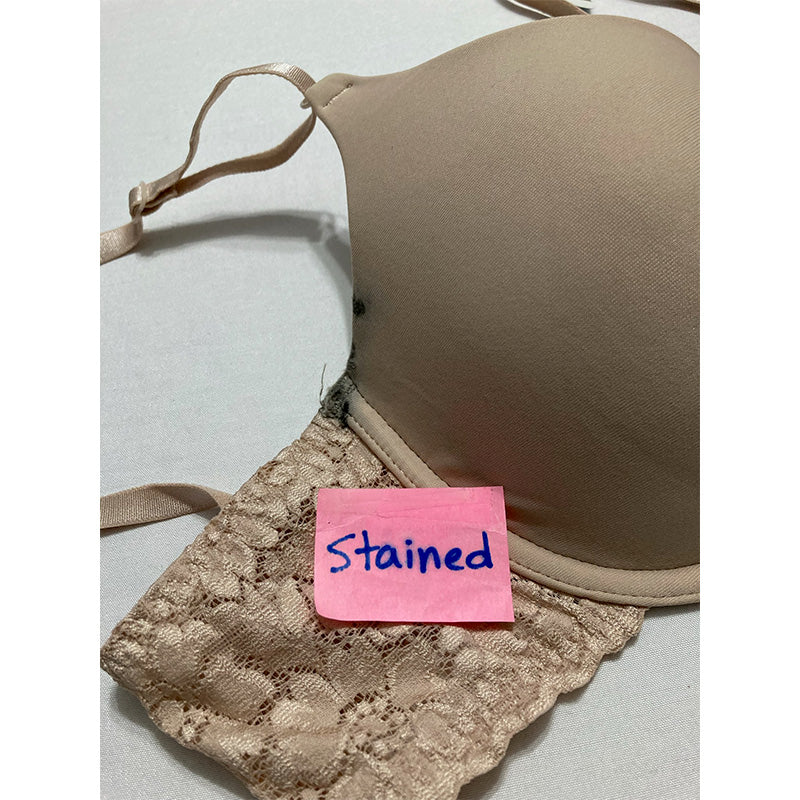 NWD Maidenform Demi Underwire Lace Bra Beige 36C