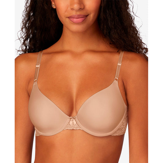 NWD Maidenform Demi Underwire Lace Bra Beige 36C