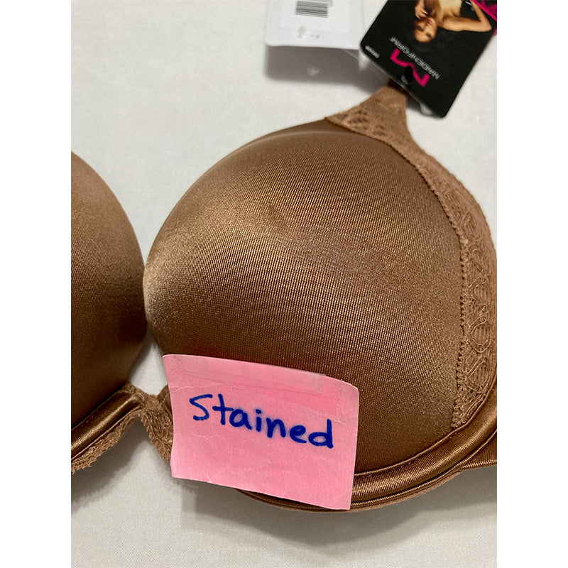 NWD Maidenform Natural Boost Demi Bra Cinnamon Butter 36A