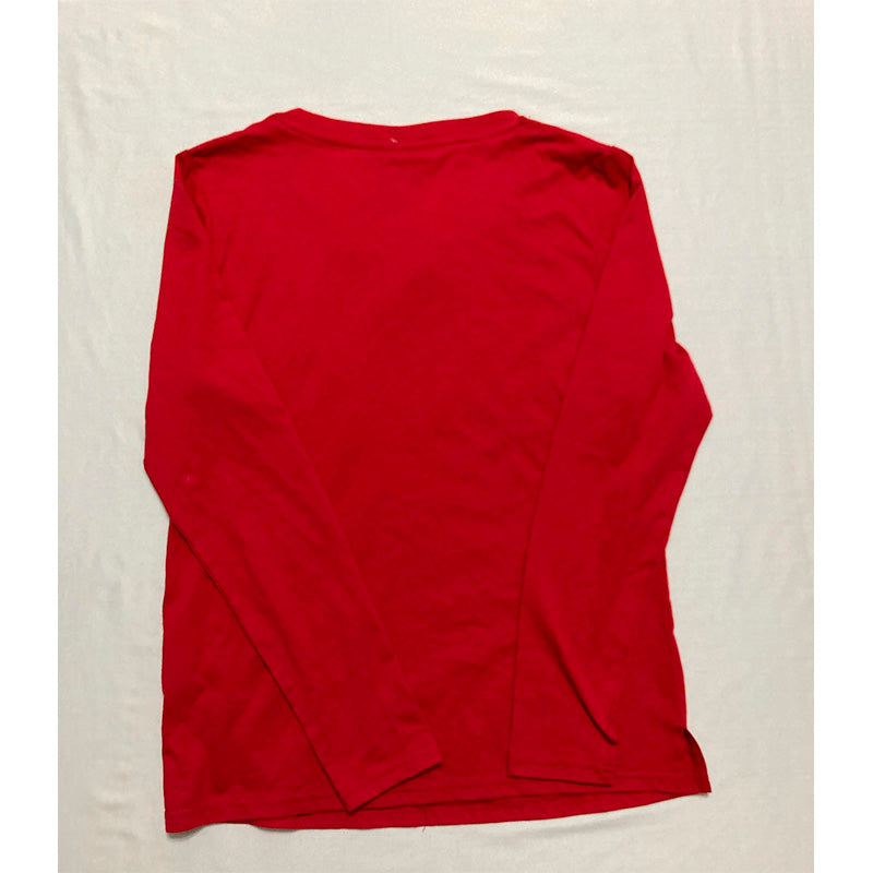 Family Pj Sleeve Scoop Neck Only T-Shirt Red XS