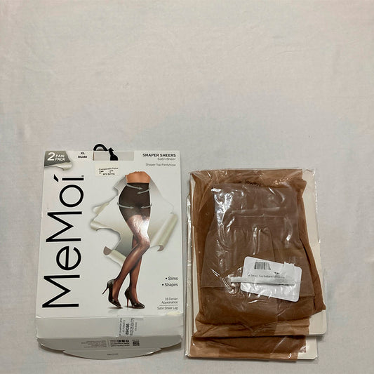 Memoi 2 Pack Shaper Sheers Nude XL