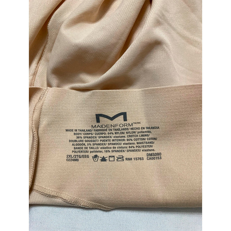 NWD Maidenform Tame Your Tummy Booty Lift Shorty nude 2XL