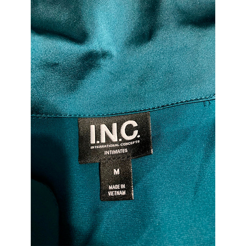 INC Only Sleep Top Notch Collar Blue M