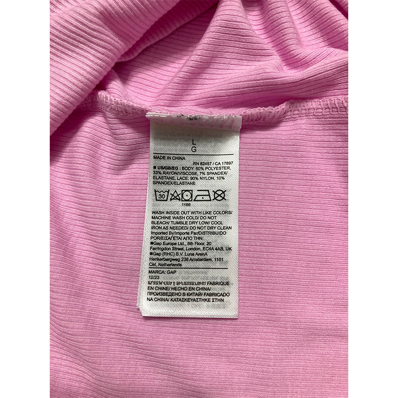NWD Gapbody Tshirt Sleveeless Pink L