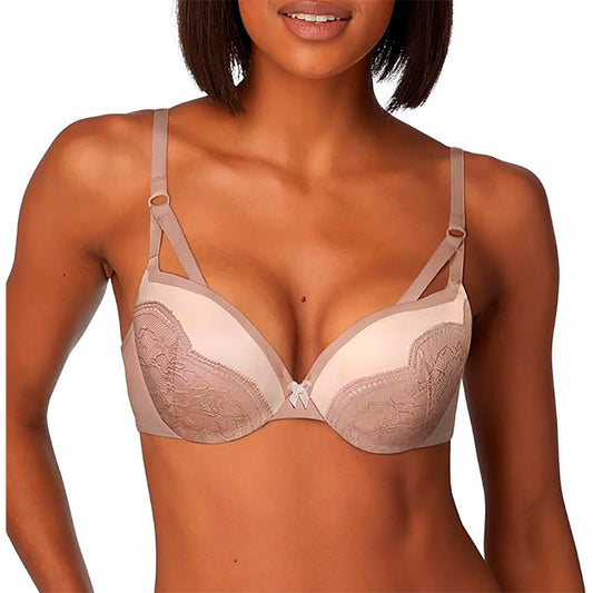NWD Maidenform Underwire Demi Bra Best Push-Up Nude 40D