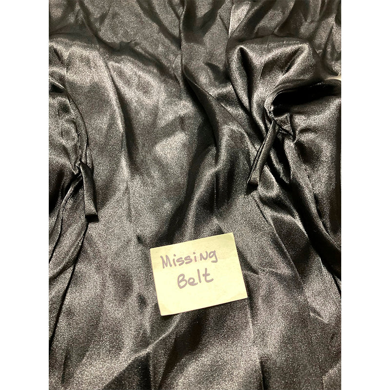 NWD Linea Donatella 'Mrs' Satin Wrap Bridal Robe Black XL