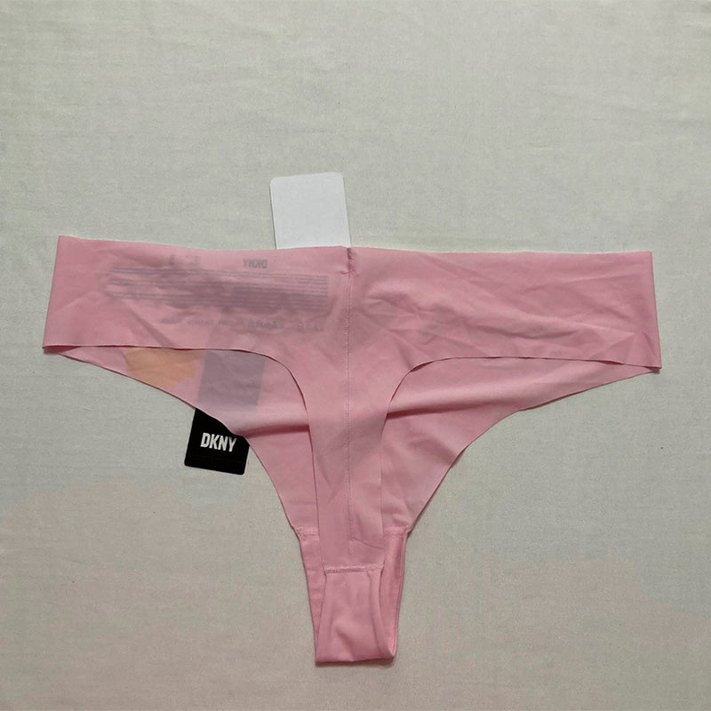 NWD Dkny Litewear Cut Anywear Logo Thong Underwear Pink XL