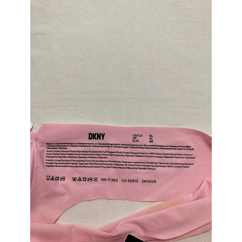 NWD Dkny Litewear Cut Anywear Logo Thong Underwear Pink XL