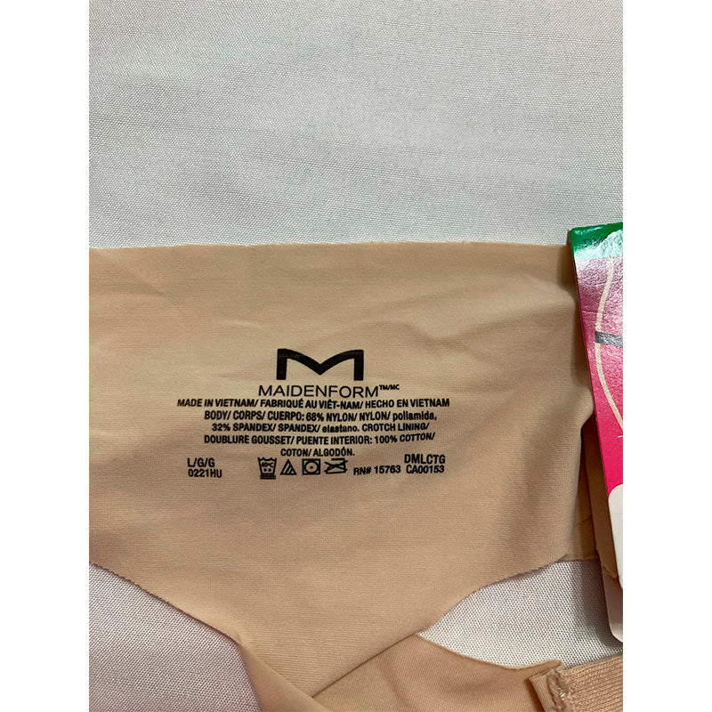 NWD Maidenform Comfort Devotion Flawless No Show Thong Latte Lif L