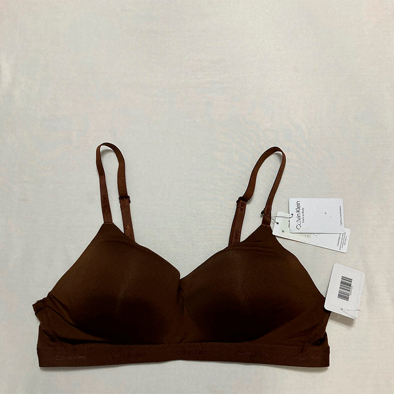 Calvin Klein Bra Adjustable Straps Brown XL