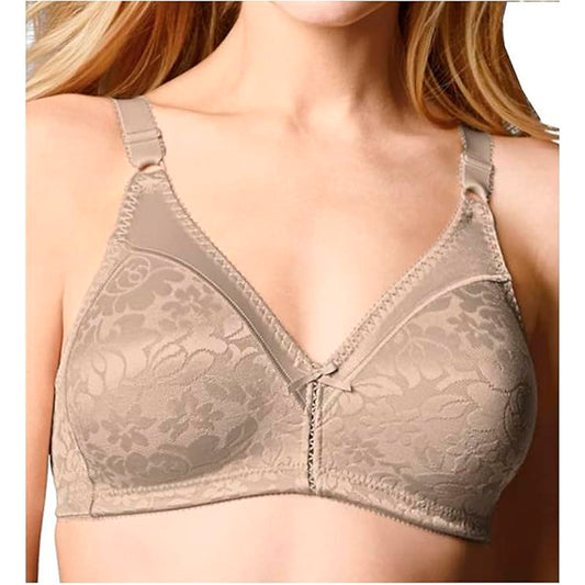 NWD Bali Double Support Spa Closure Wire-Free Bra Soft Taupe 36DD