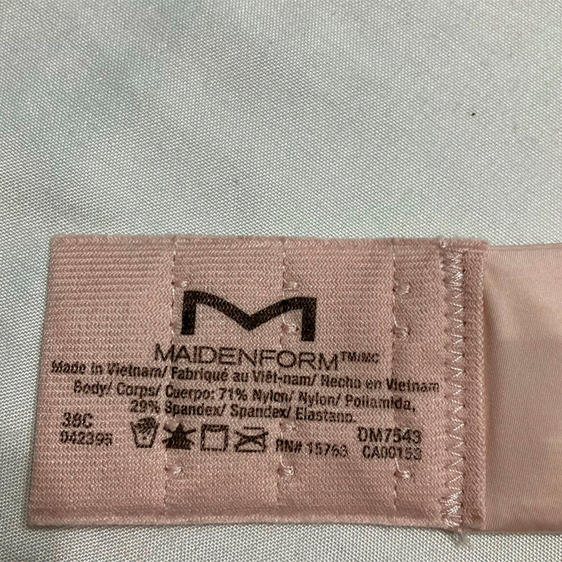 NWD Maidenform One Fab Fit Underwire Bra T-Shirt Bra Rose 38C