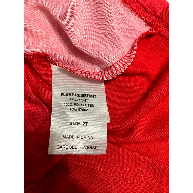 Peanuts Pajama Top Child Red 2T