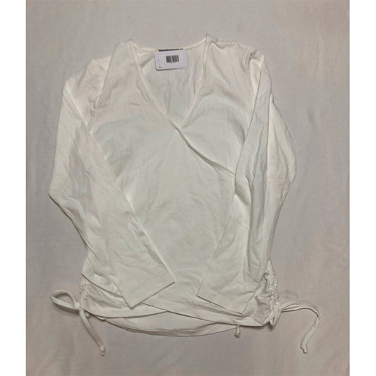 INC T Shirt V Neck White L