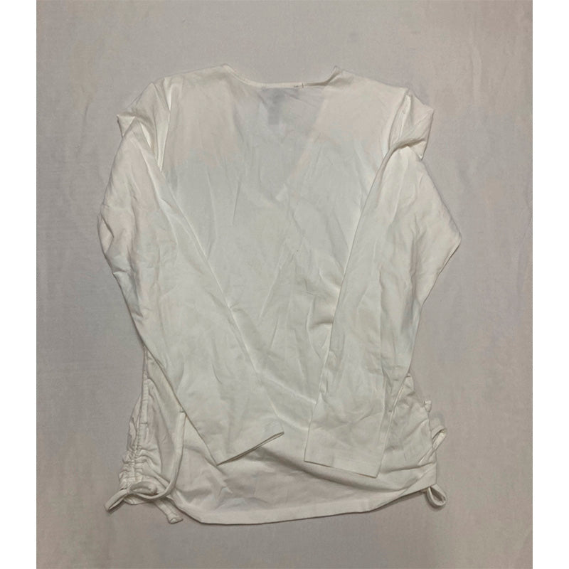 INC T Shirt V Neck White L