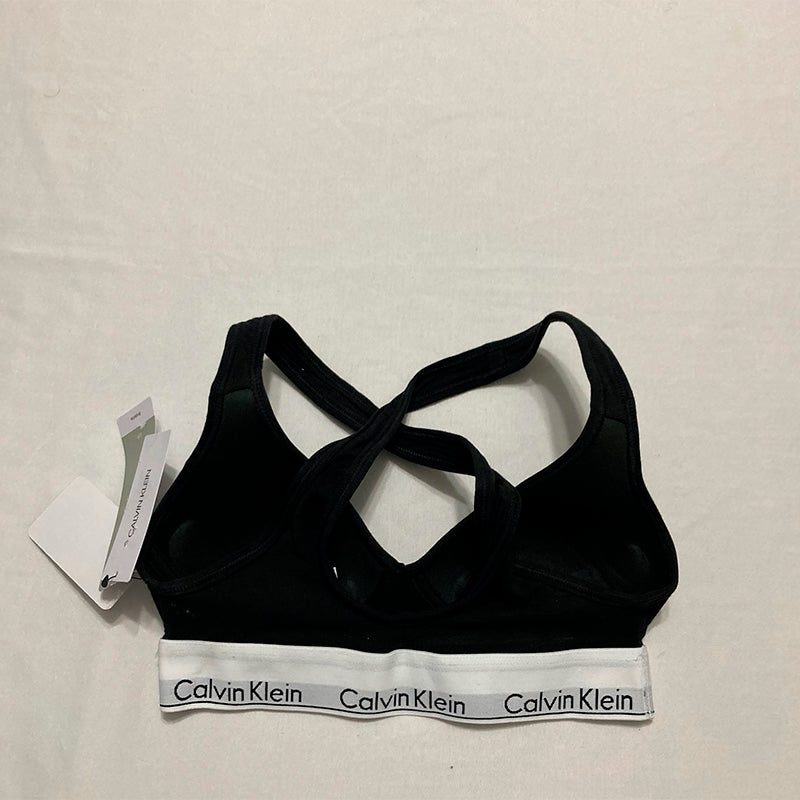 NWD Calvin Klein Modern Cotton Lightly Lined Bralette Black XS