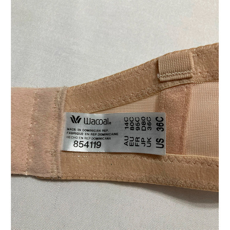 NWD Wacoal Red Carpet Strapless Bra Natural Nude 36C