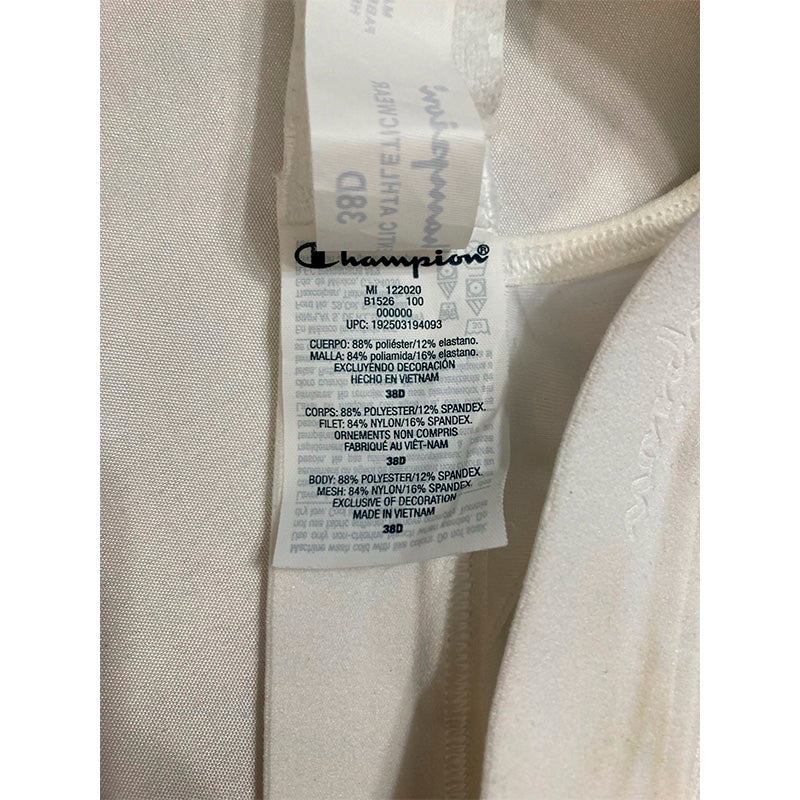 NWD Champion Motion Control Underwire Sports Bra White 38D