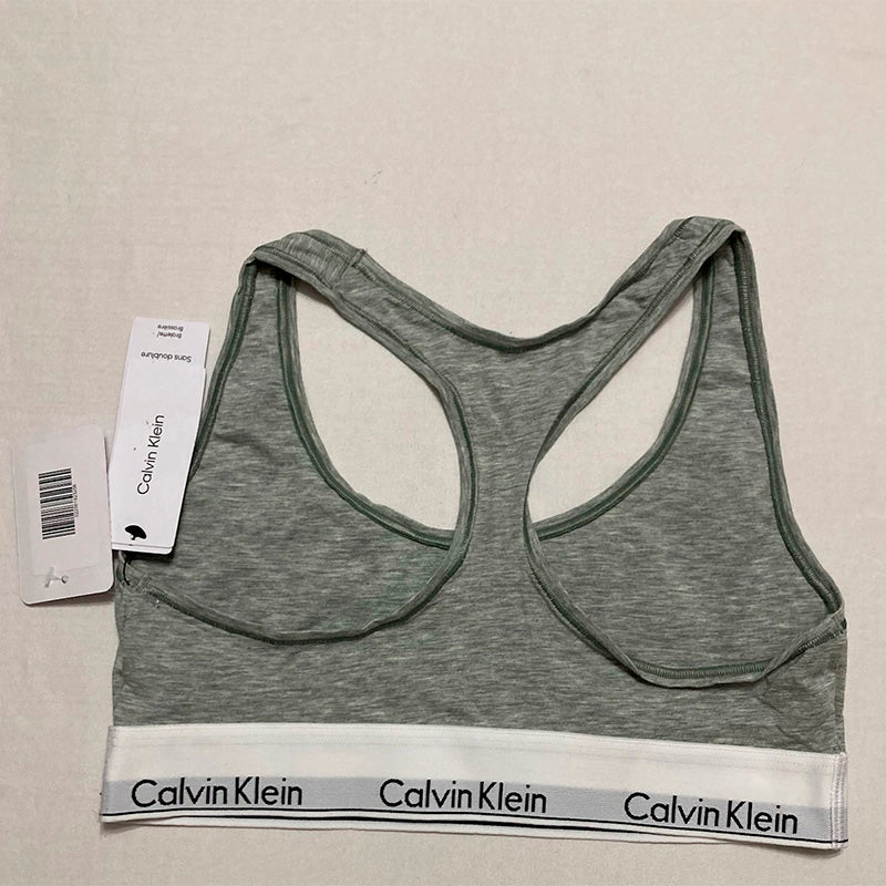 NWD Calvin Klein Unlined Wireless Bralette Grey Heather M