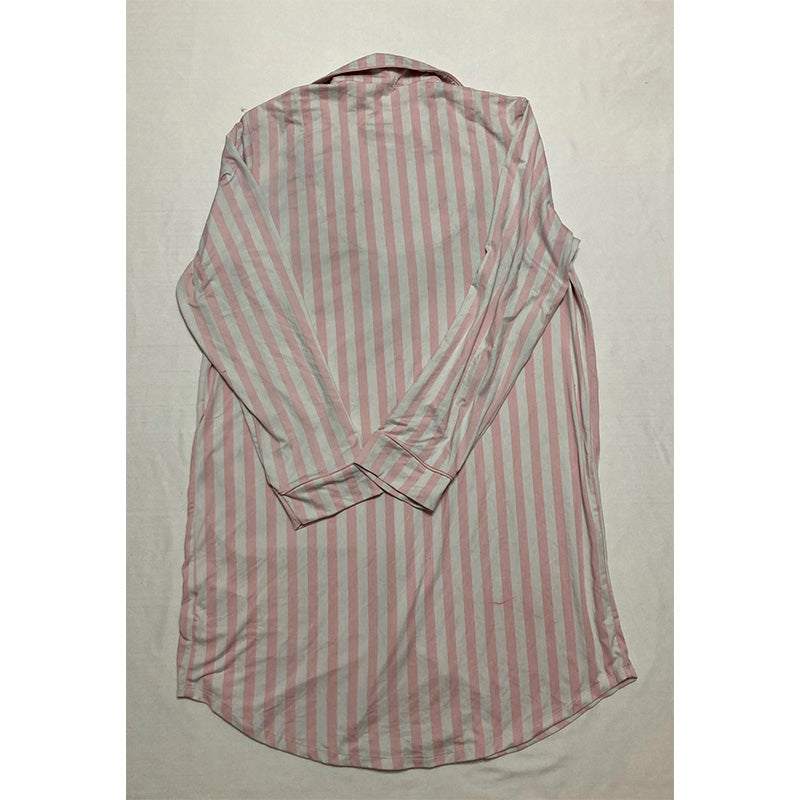 NWD Charter Club Sleep Shirt Pink and White M