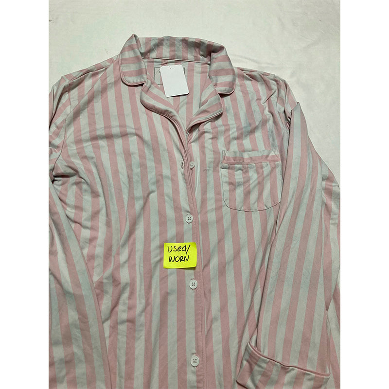 NWD Charter Club Sleep Shirt Pink and White M