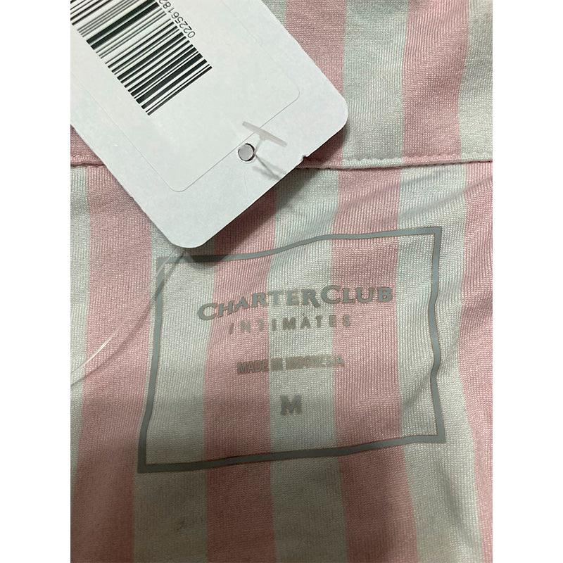 NWD Charter Club Sleep Shirt Pink and White M