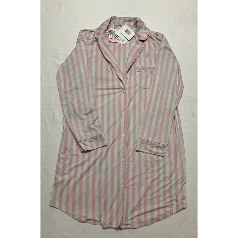NWD Charter Club Sleep Shirt Pink and White M